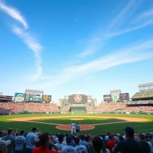 Fans cheering at a Vanderbilt baseball game