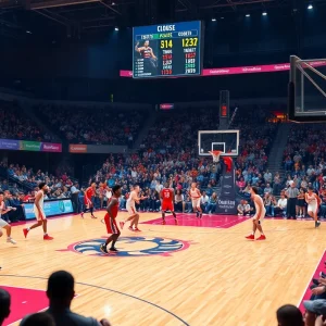 Vanderbilt Women’s Basketball team playing against Oregon Ducks in NCAA Tournament
