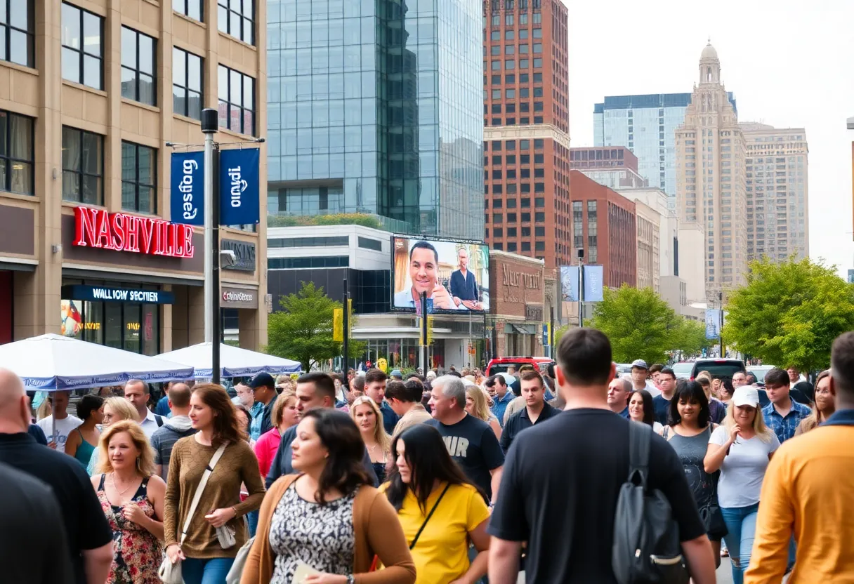 Community gathering in Nashville showcasing happy residents