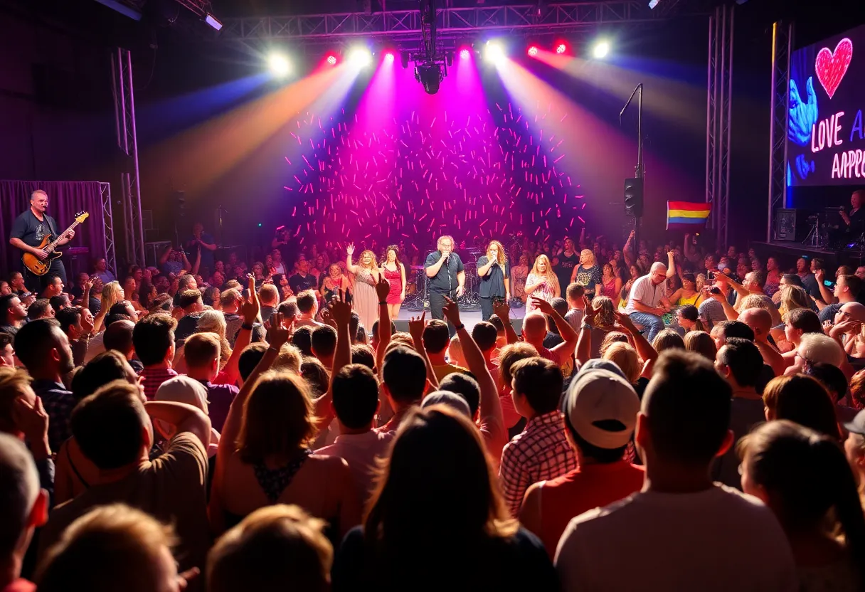 Concert for Love & Acceptance in Nashville featuring diverse performers and audience