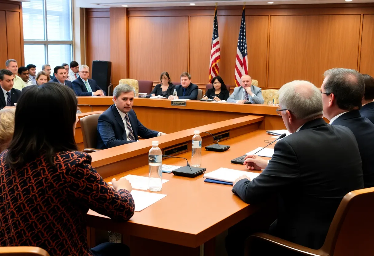 Members of the Nashville Metro Council engaged in discussion