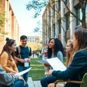 Students at Vanderbilt University participating in mental wellness activities
