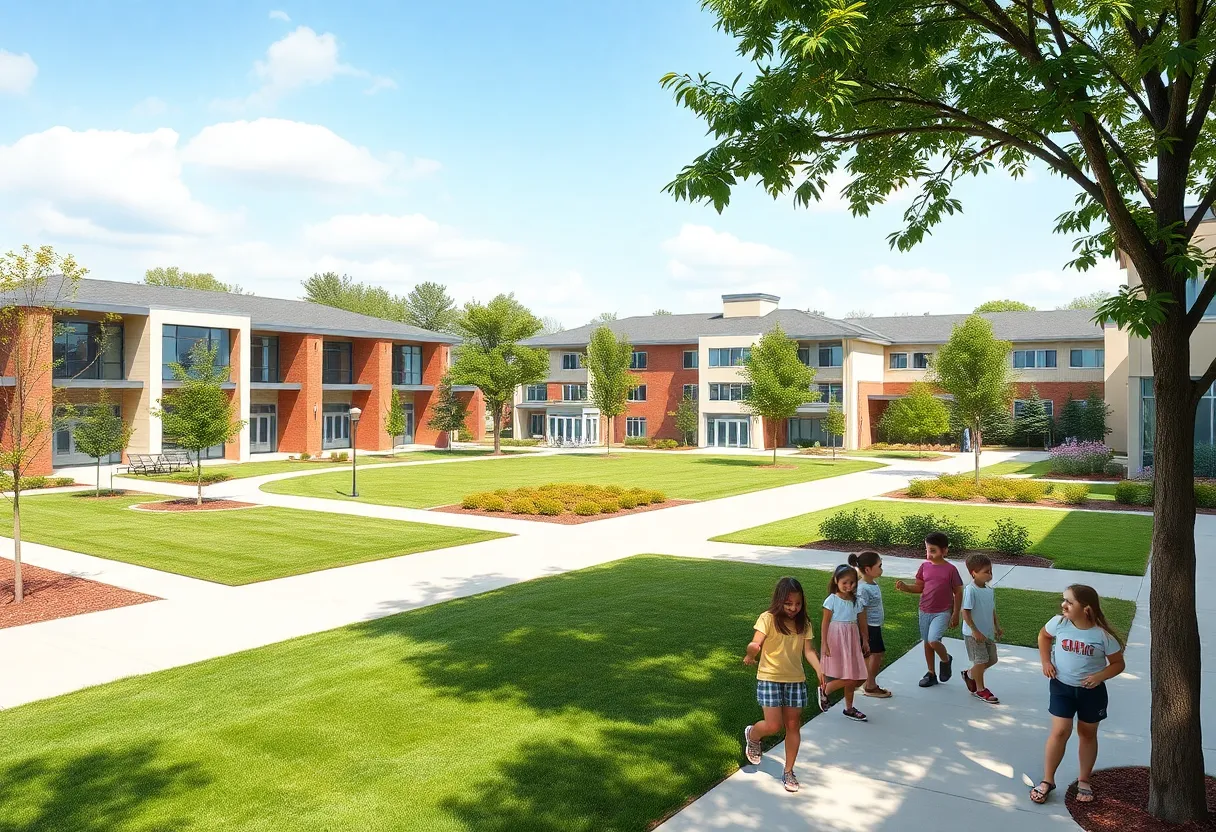 Conceptual illustration of new Covenant School campus