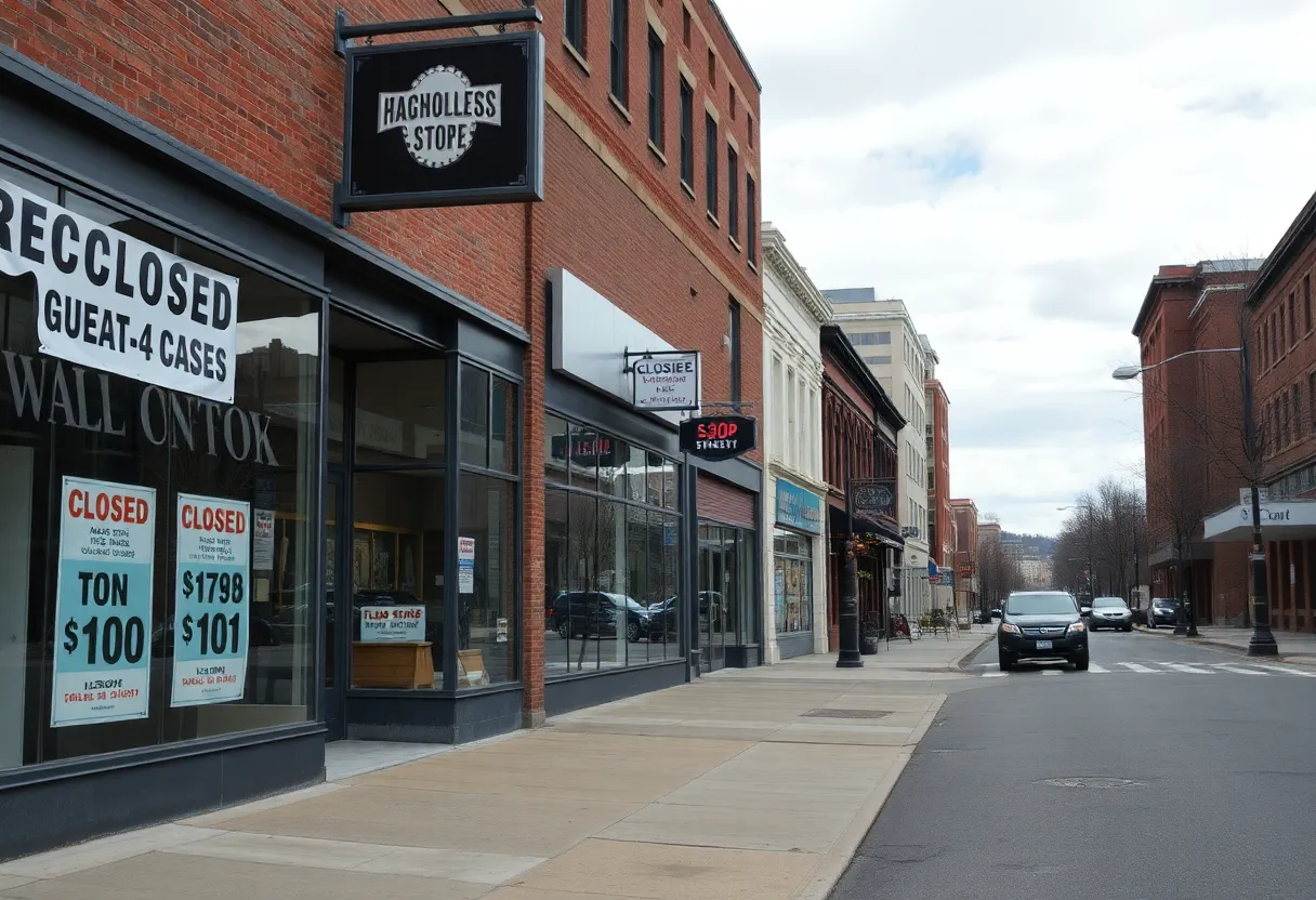 Closed Businesses in Downtown Knoxville