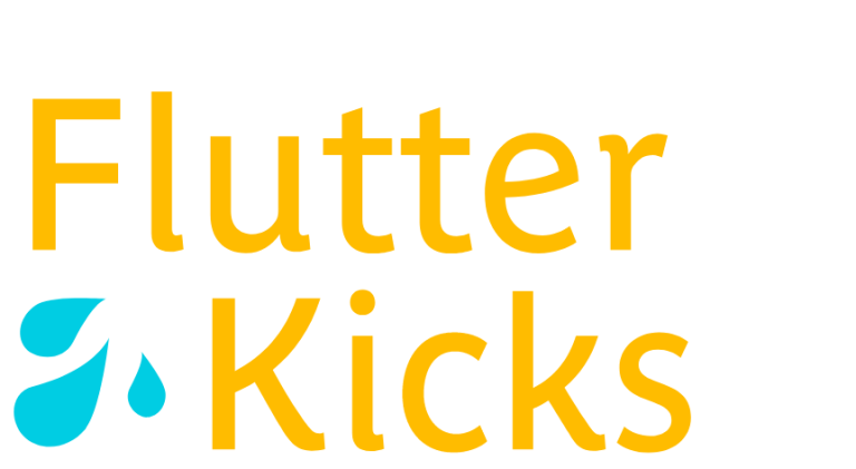 flutter kicks logo white 768x421