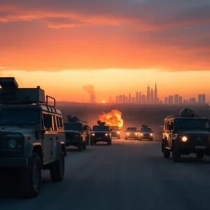 Military tensions in the Middle East between Israel and Iran