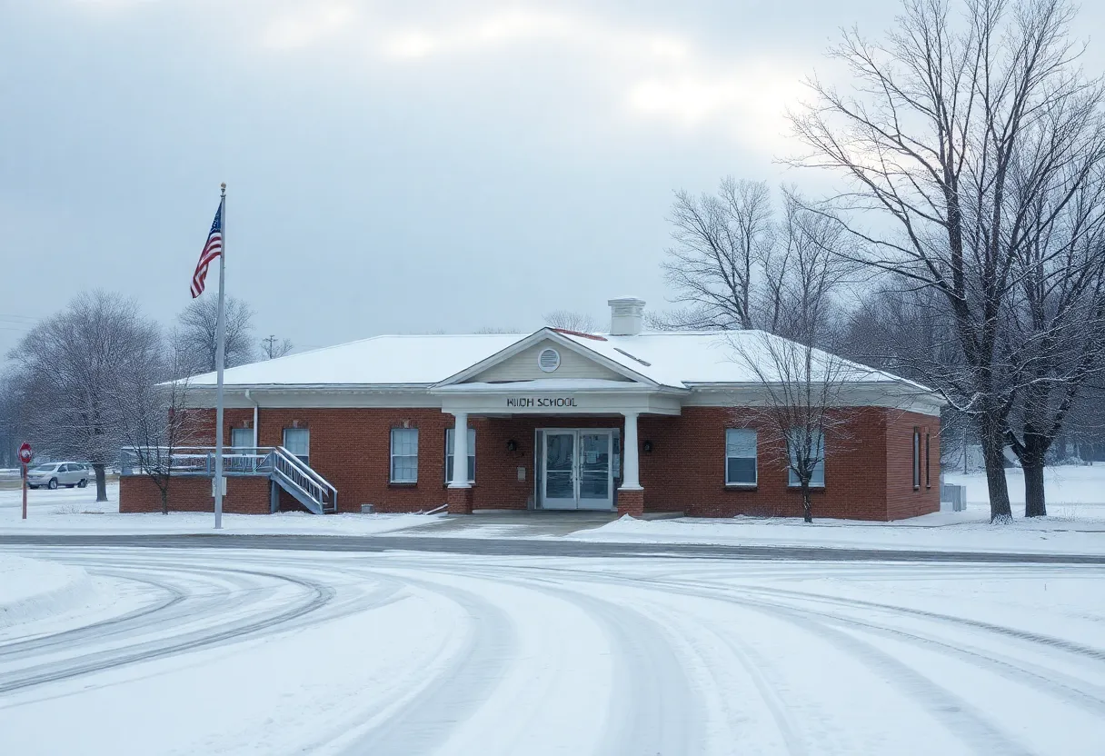 Closed school in Middle Tennessee due to severe weather