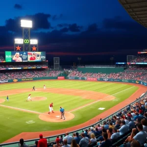 Nashville Sounds players celebrating a doubleheader victory against the Gwinnett Stripers.