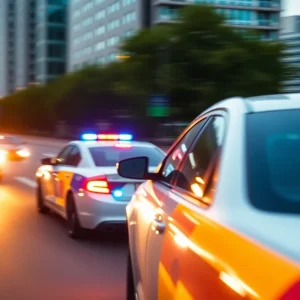 Police chase in Nashville streets