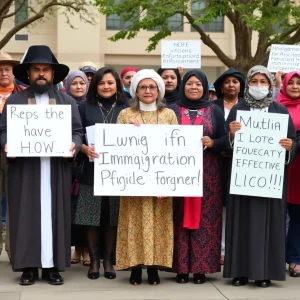 Tennessee bishops and faith leaders standing united against immigration raids.