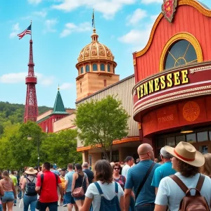 Tourists enjoying Tennessee's attractions