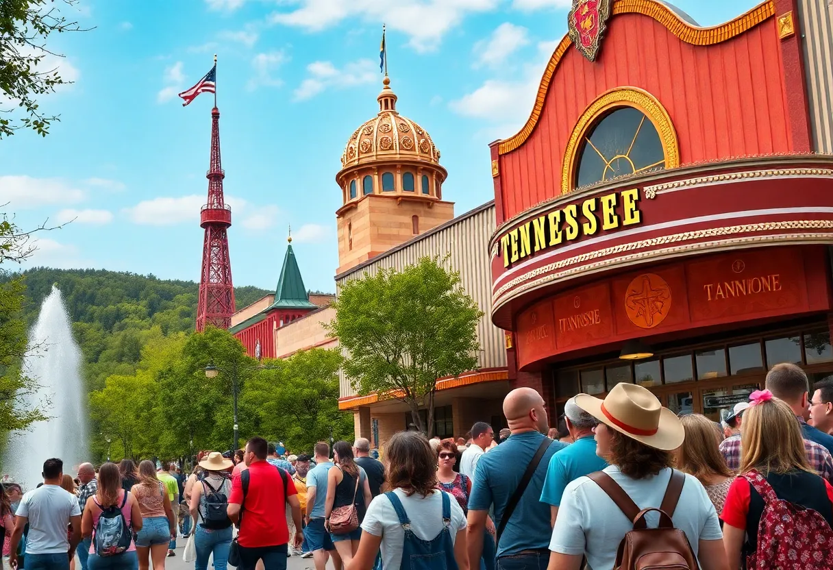 Tourists enjoying Tennessee's attractions