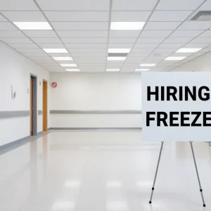 Empty office space in Vanderbilt University Medical Center