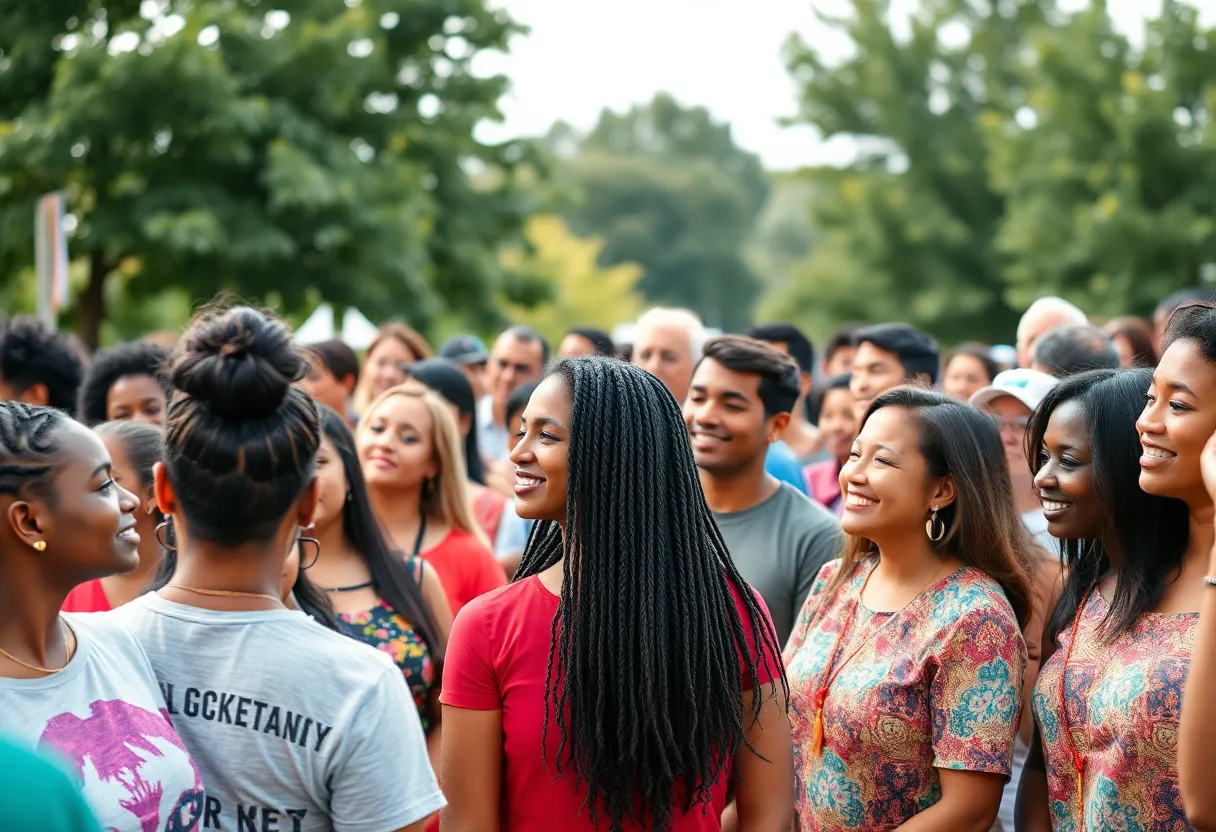 Community members supporting a nonprofit organization in Nashville