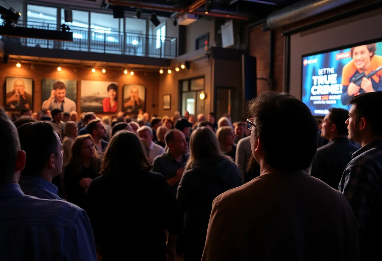Audience engaging in a live event for Dateline in Nashville