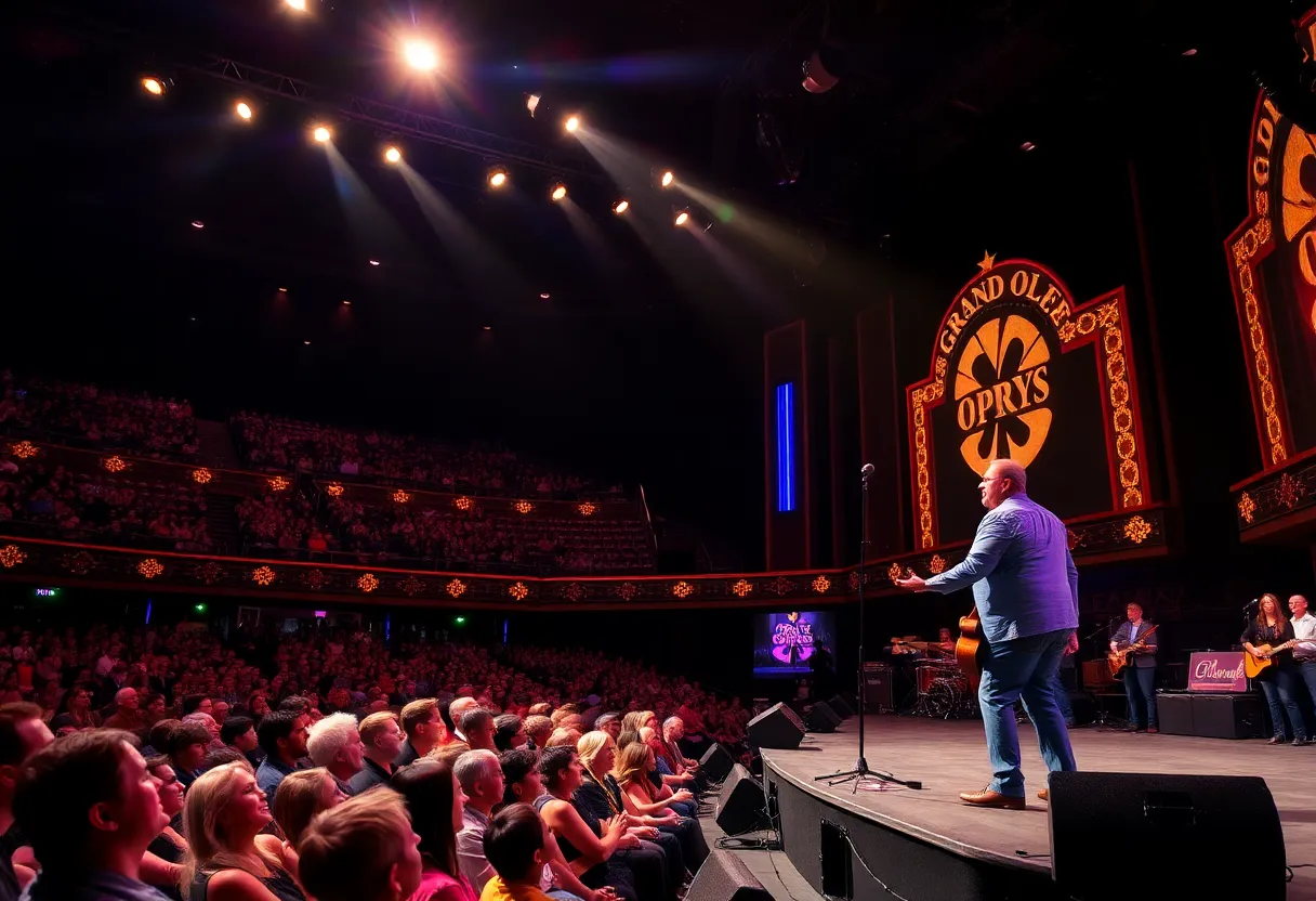 Eric Blankenship performing at Grand Ole Opry
