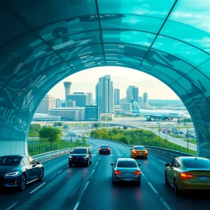 Illustration of the Music City Loop underground tunnel connecting Nashville to the airport