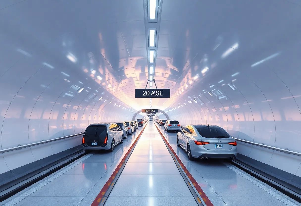 Illustration of the Music City Loop underground transit system