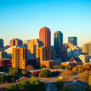 Skyline of Nashville, Tennessee, displaying modern apartments
