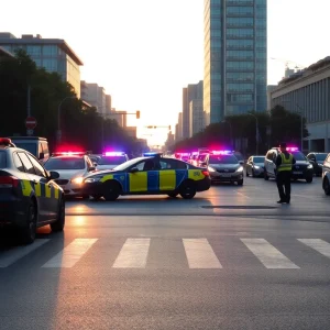 Police conducting a low-speed chase in Nashville