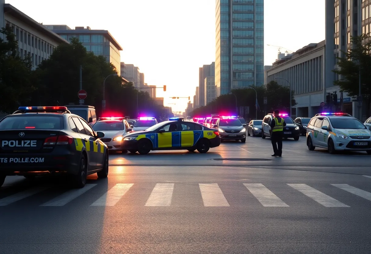 Police conducting a low-speed chase in Nashville