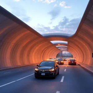 Concept image of the Music City Loop tunnel in Nashville