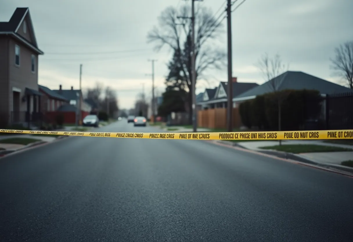 Police investigation in Nashville neighborhood