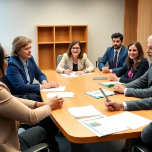 Metro Nashville school administrators in a meeting