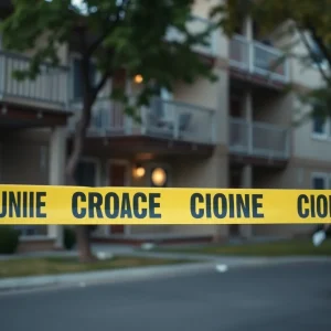 Investigative scene at an apartment complex in Nashville