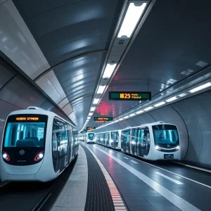 Conceptual image of Nashville's underground transit system