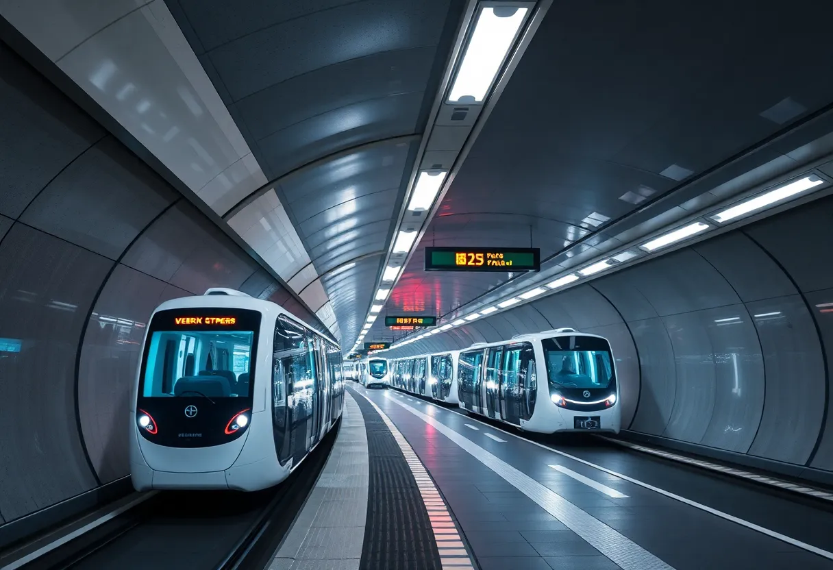 Conceptual image of Nashville's underground transit system