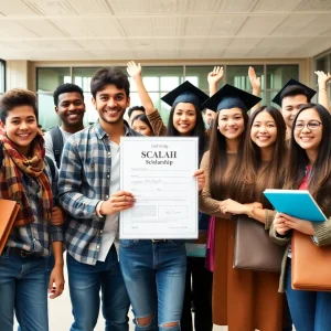 Students celebrating the Nashville Vanderbilt Scholars program acceptance