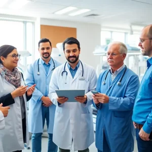 Team discussing cancer research and healthcare solutions at Vanderbilt.