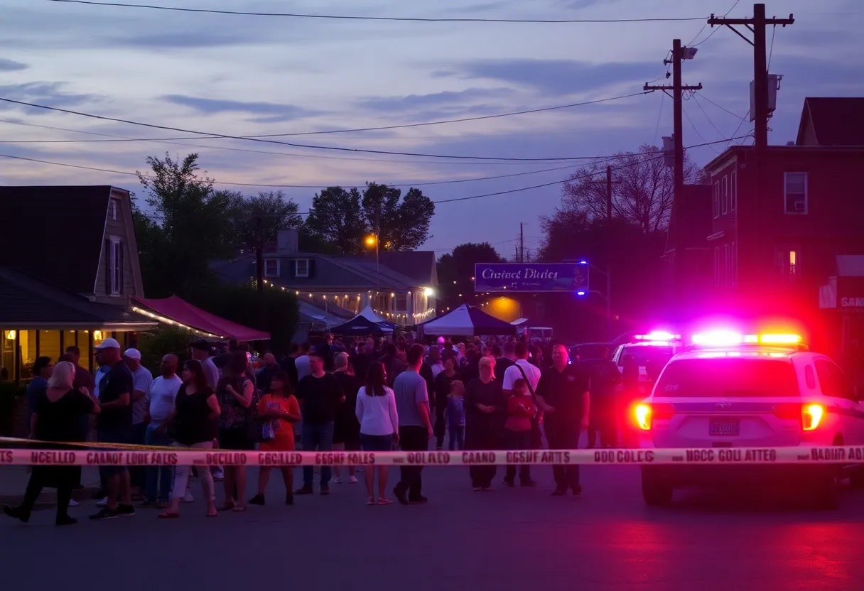 Emergency response at an East Nashville block party