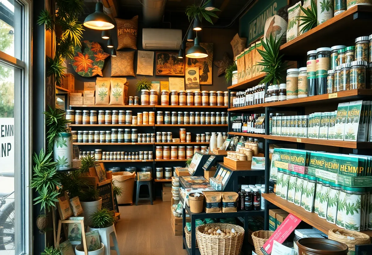 Hemp Store Interior
