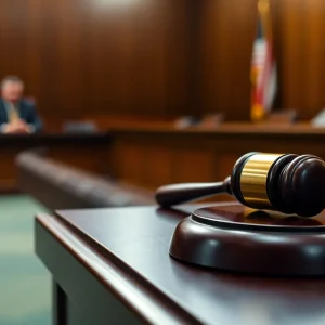 Courtroom representing the legacy of Judge J. Randall Wyatt Jr.