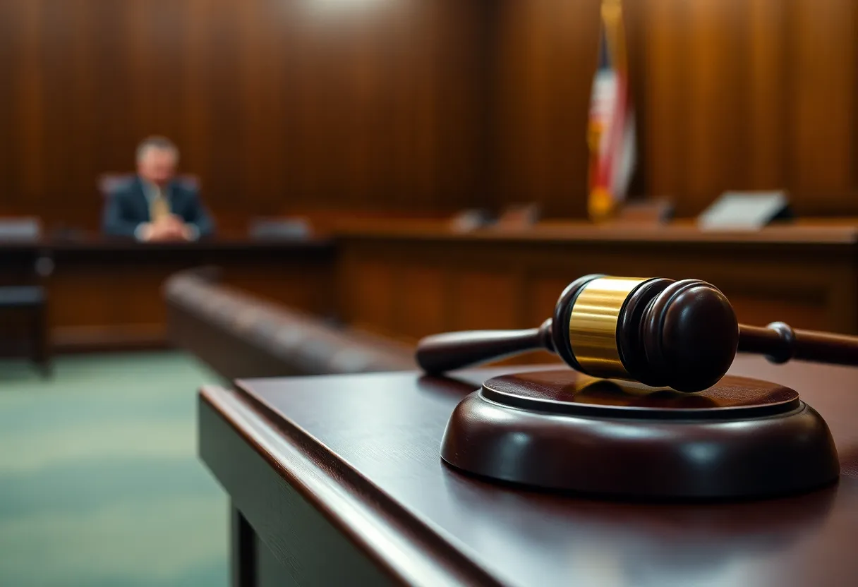 Courtroom representing the legacy of Judge J. Randall Wyatt Jr.