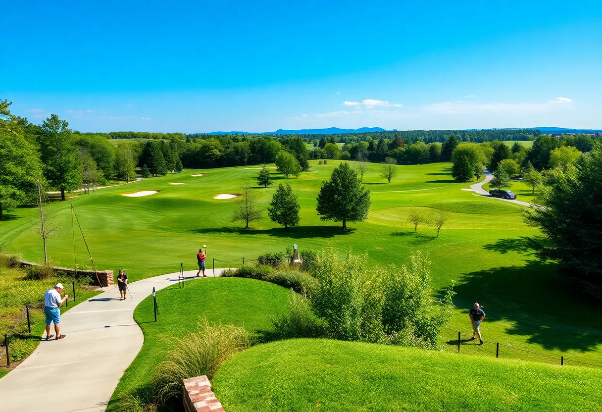 Golfers at Gaylord Springs Golf Links during the NABC fundraiser event