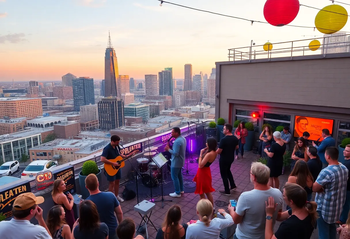 Live performance at Nashville's AMERICANAFEST kickoff party