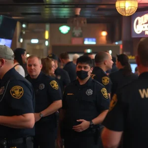 Nashville bar bust showing police activity