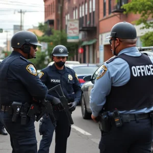 Police conducting a drug bust in Nashville