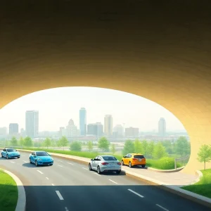 Conceptual illustration of the Music City Loop tunnel in Nashville