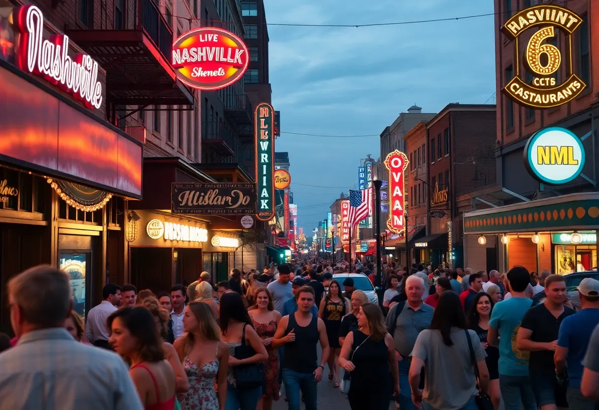 Live music and dining in Nashville