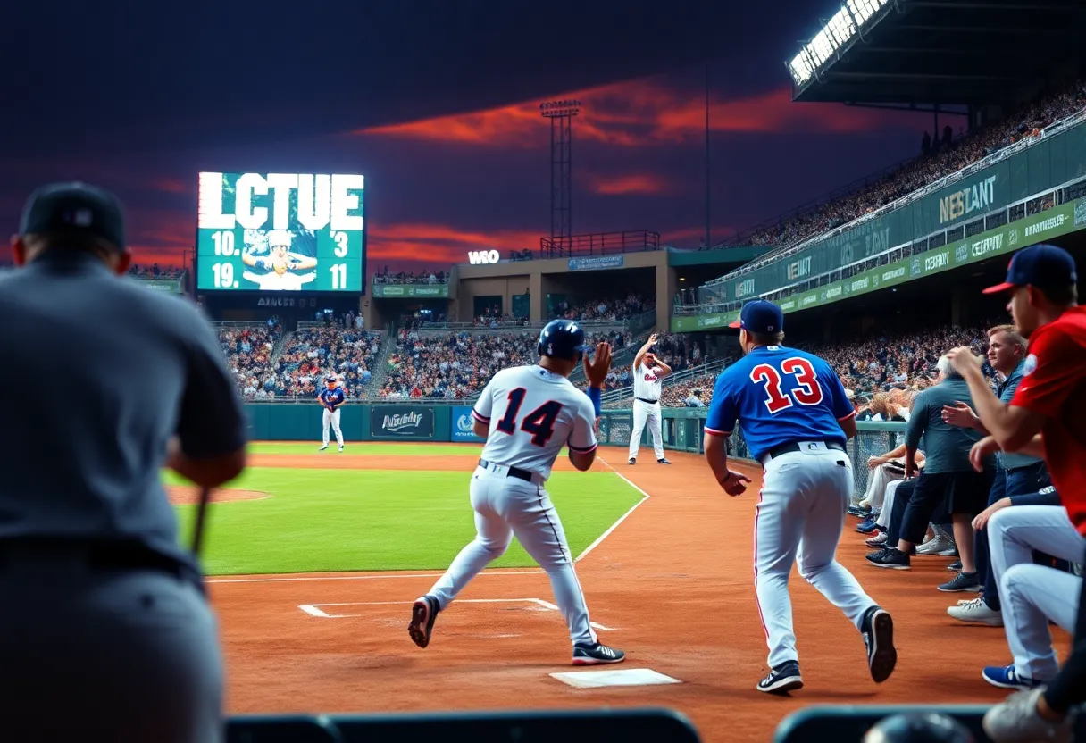 Nashville Sounds players celebrating during a game.