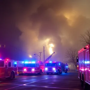 Emergency response to a two-alarm fire in South Nashville