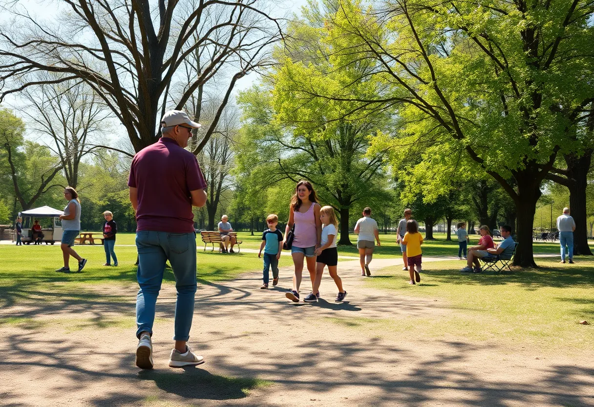 Families enjoying a public park in Tennessee