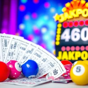 Exciting image of Tennessee Lottery tickets and jackpot sign