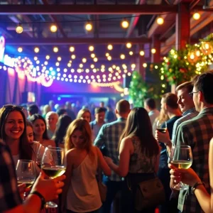 Attendees enjoying the Twisted Mansion Tour in Nashville