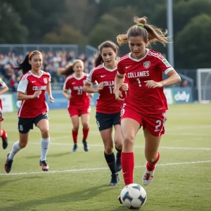 Vanderbilt soccer team in a match against Memphis.