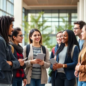 Students discussing diversity and inclusion at Vanderbilt University